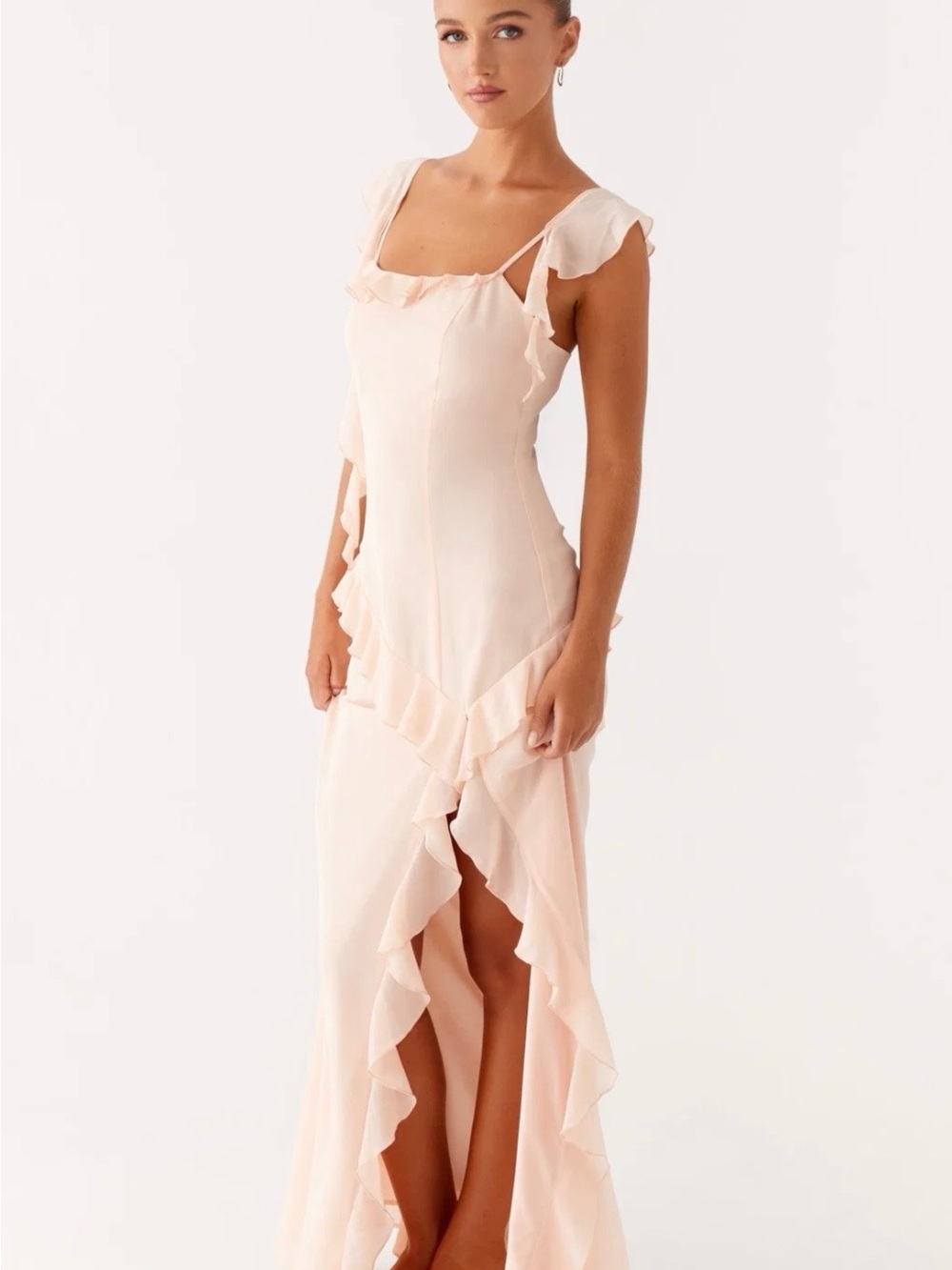 NWT PEPPERMAYO NAYA MAXI DRESS - PEACH US4 - Picture 3 of 16